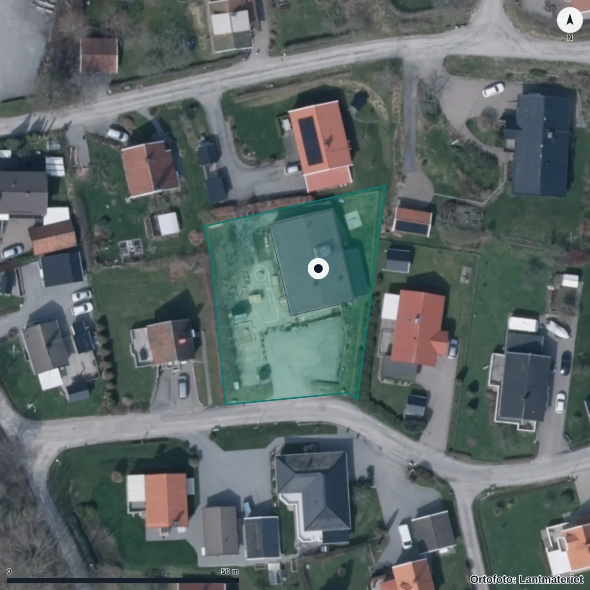 Flygbild över Skorpans Djur- Och Naturförskola AB, ortofoto från Lantmäteriet