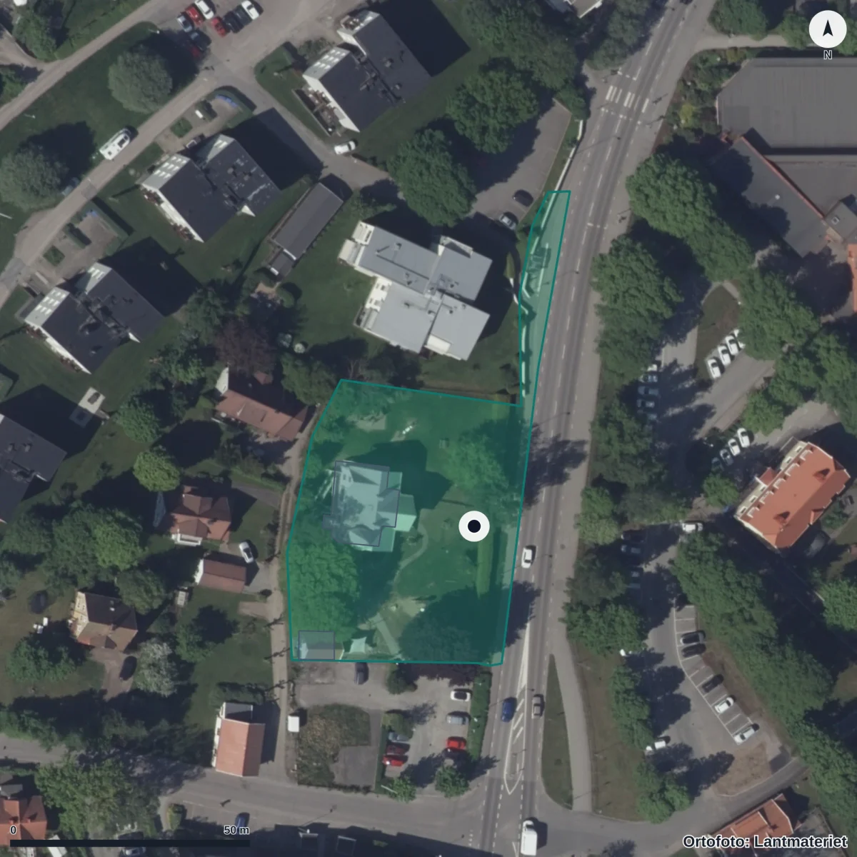 Aerial view of Ekhagens Förskola Ekonomisk Förening, orthophoto from Lantmäteriet