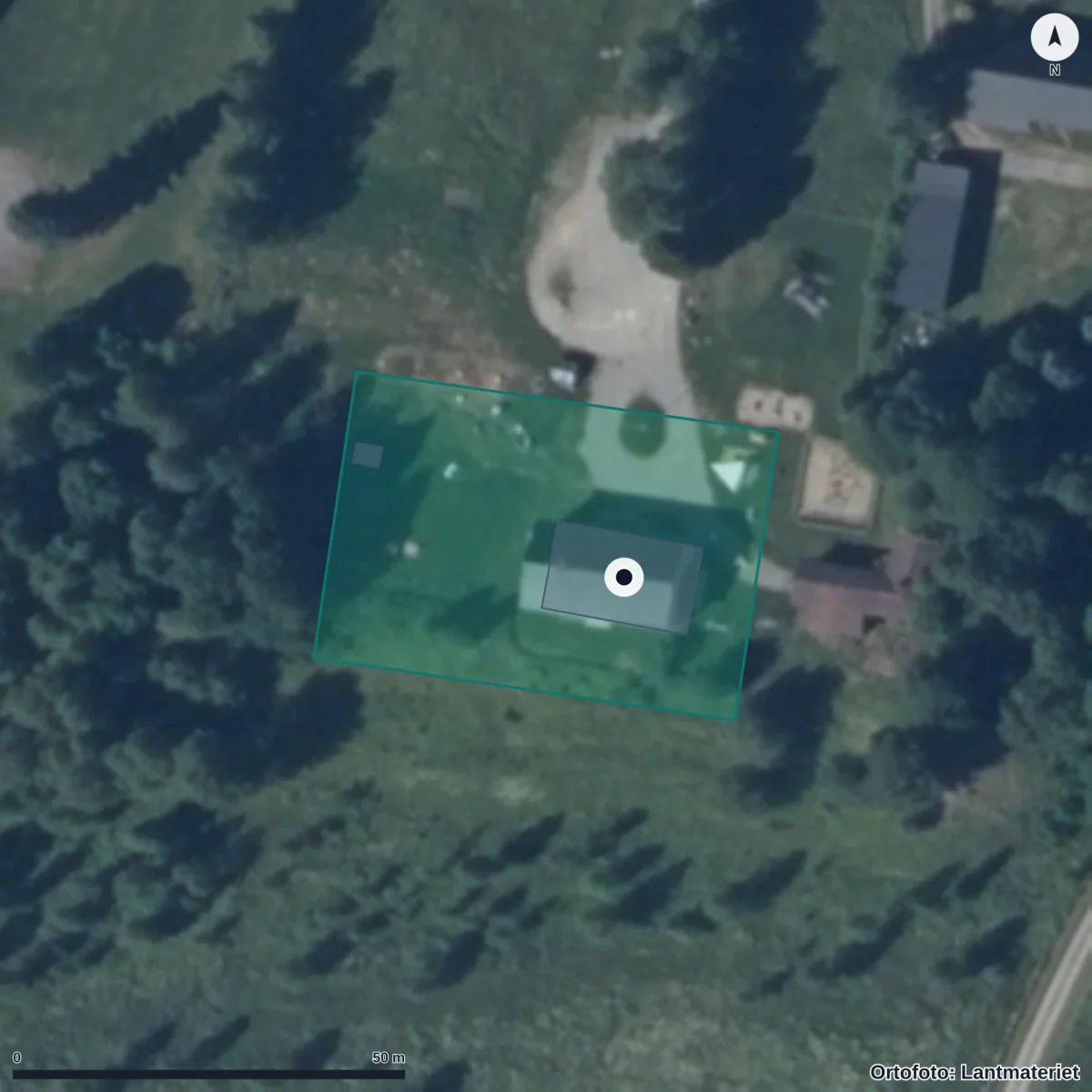 Aerial view of Smultronställets Förskola I Junsele, orthophoto from Lantmäteriet