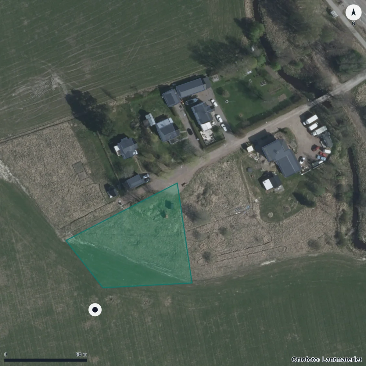 Aerial view of 51a. Förskolan Grunnebacka, orthophoto from Lantmäteriet