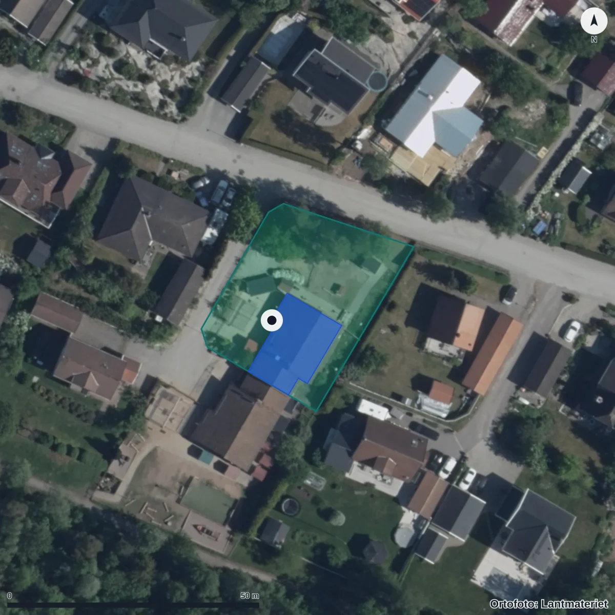 Aerial view of Frilufts Förskolor, Stormyren, orthophoto from Lantmäteriet