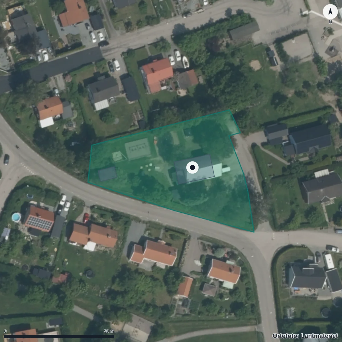 Aerial view of Paletten Skolsta, orthophoto from Lantmäteriet