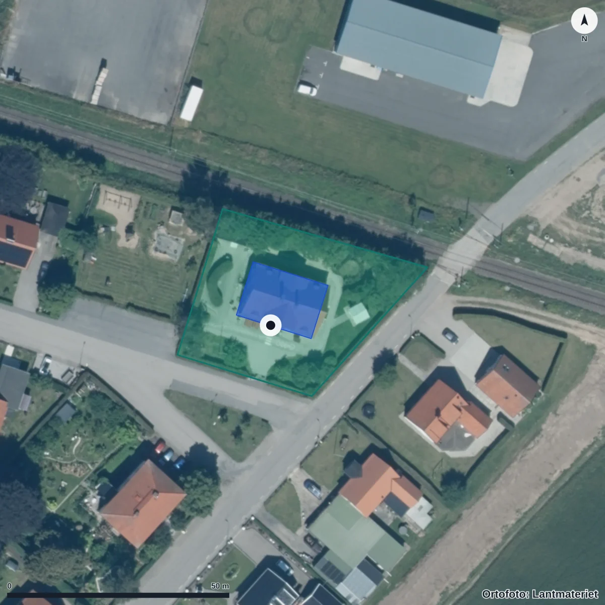 Aerial view of Tommeliten, orthophoto from Lantmäteriet