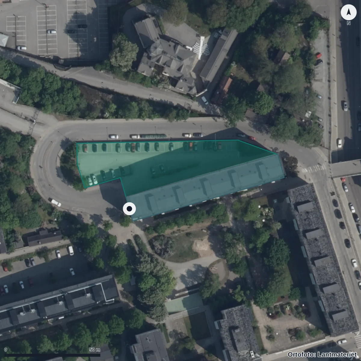 Aerial view of Johannes Waldorfförskolor Iii, orthophoto from Lantmäteriet