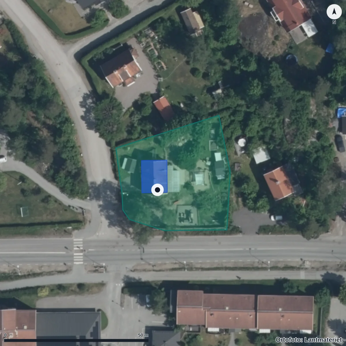 Aerial view of Föräldrakooperativet Vilhelmsdal Ekonomiskaförenin, orthophoto from Lantmäteriet