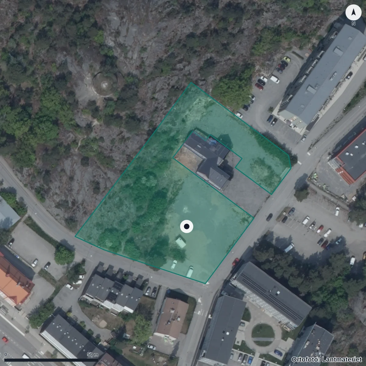 Aerial view of I Ur Och Skur Mysingen, orthophoto from Lantmäteriet