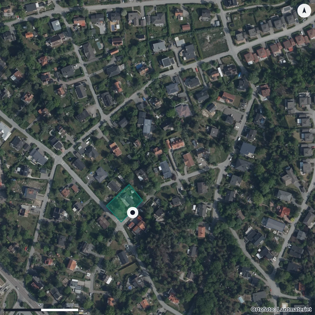 Aerial view of Föräldrakoperativet Myrorna, orthophoto from Lantmäteriet