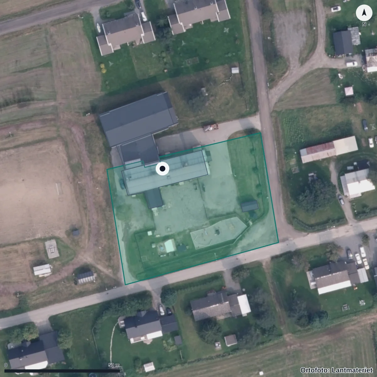 Aerial view of Personalkooperativet Kraftverket Ek För, orthophoto from Lantmäteriet