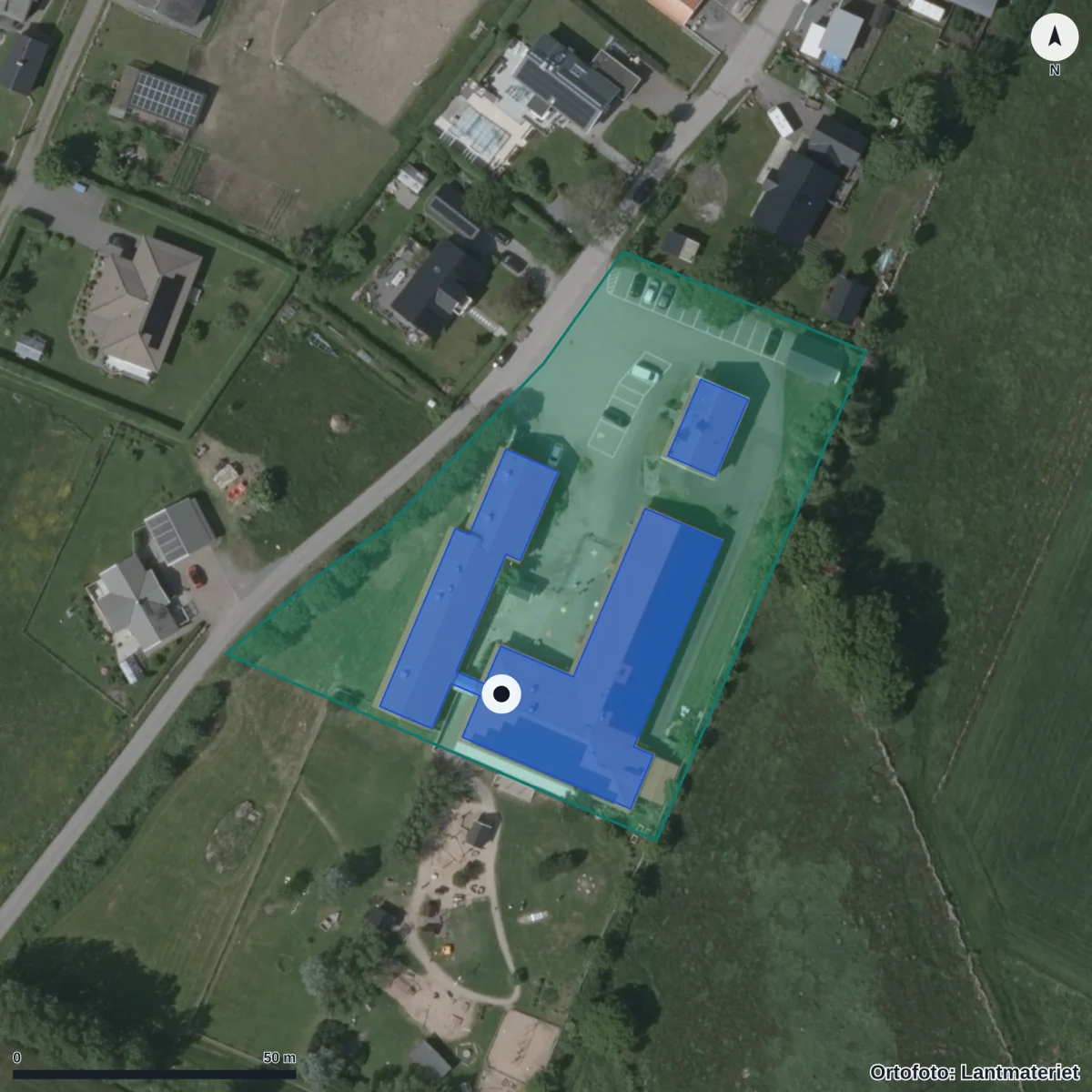 Aerial view of Fyrens Förskola Havsbris AB, orthophoto from Lantmäteriet