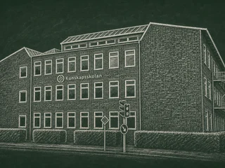 Chalkboard-illustration av Kunskapsskolan Helsingborg, Helsingborg