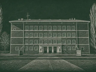 Chalkboard-illustration av Internationella Engelska Skolan Linköping, Linköping