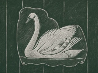 Chalkboard-illustration av SVANENS FÖRSKOLA, Norrköping
