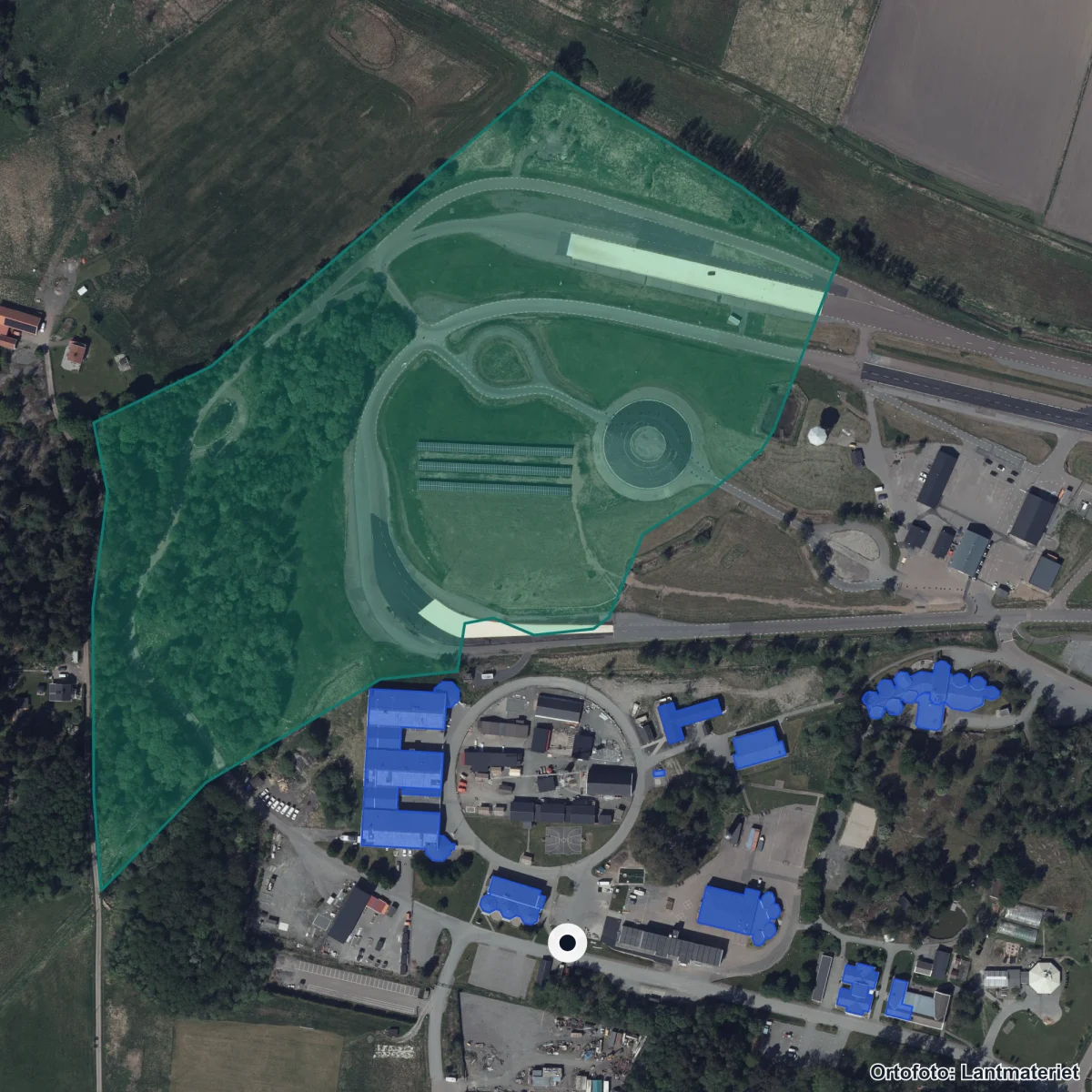 Flygbild över Stora Holm AG2, ortofoto från Lantmäteriet