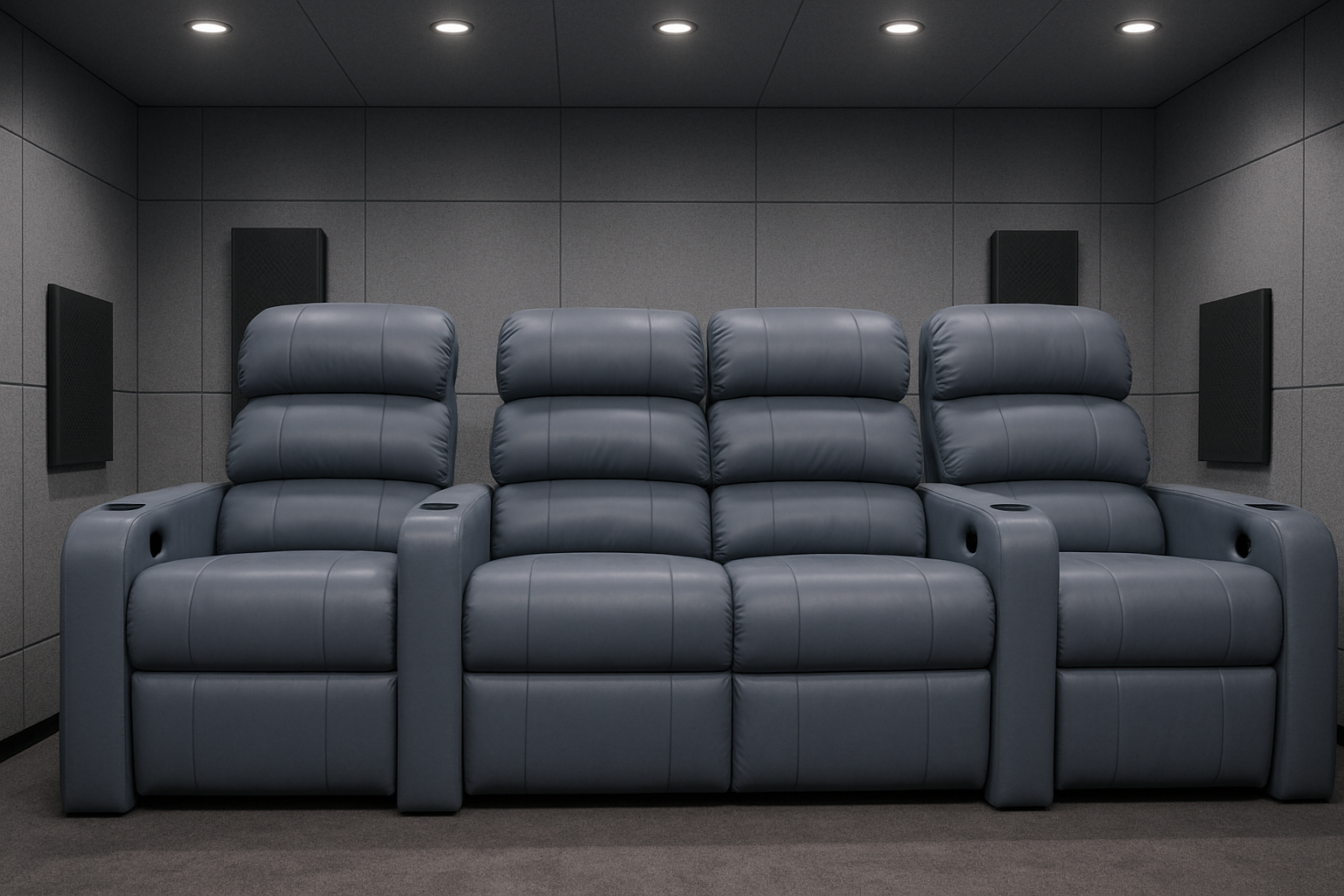 Galaxy 9FT 4 Seater Home Theater Recliner with Loveseat &mdash; Sky Recliners, ₹1,35,000