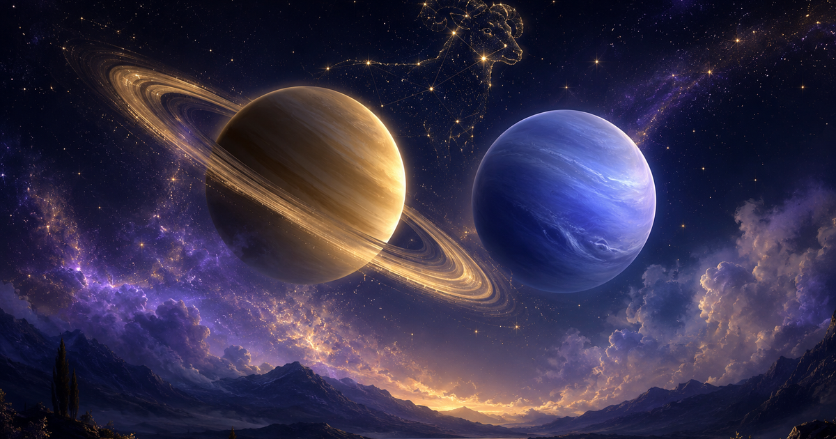 夢と現実が織りなす新たな始まり：2026年2月、土星と海王星の牡羊座での出会いを振り返る