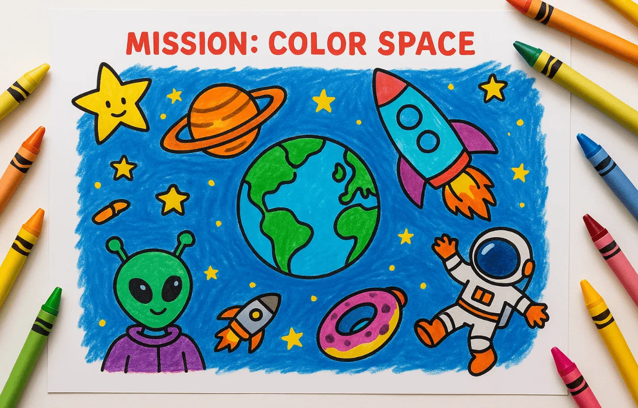 Mission: Color Space printable preview