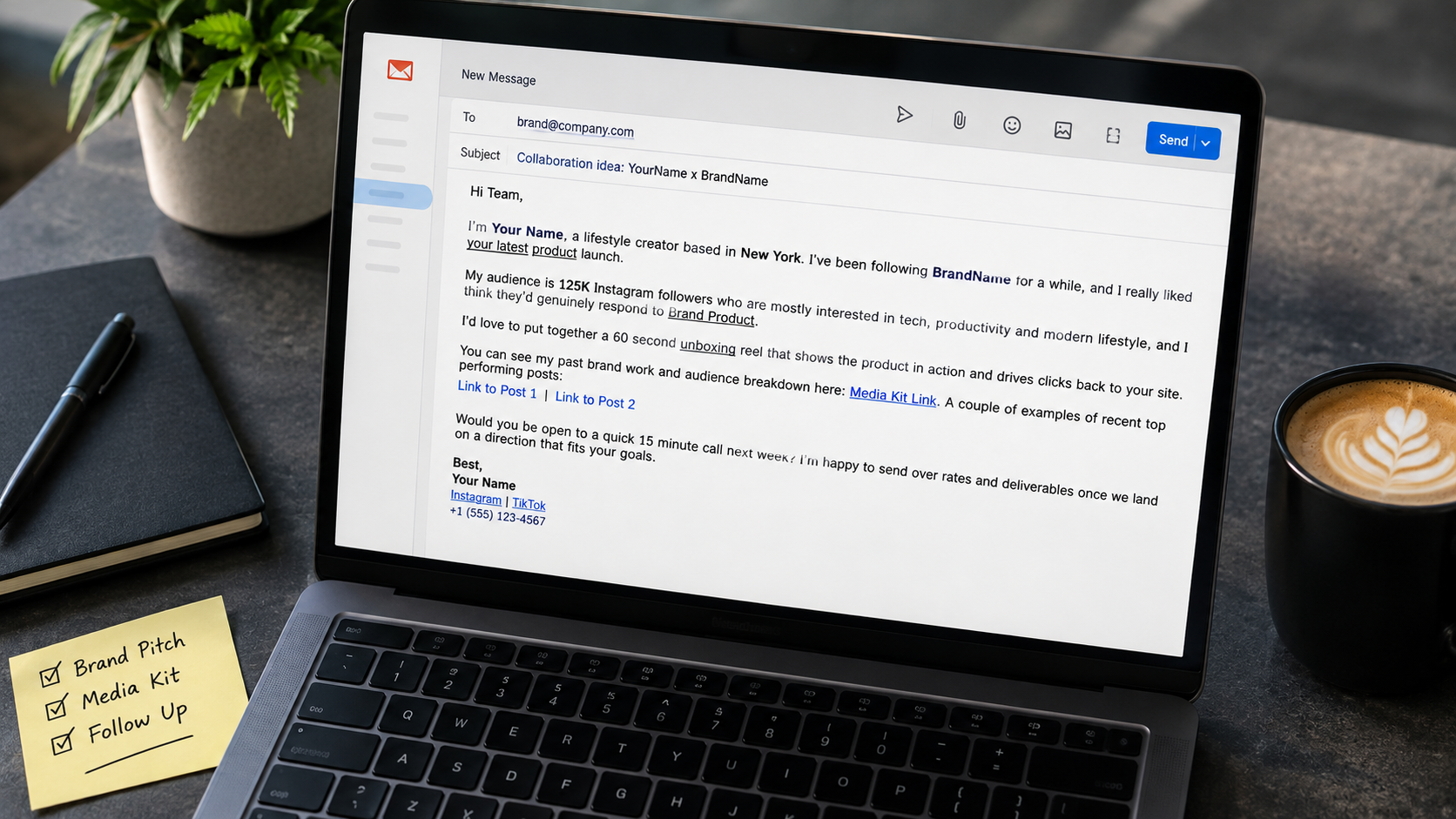 What Does a Content Creator Brand Deal Pitch Template Actually Look Like
