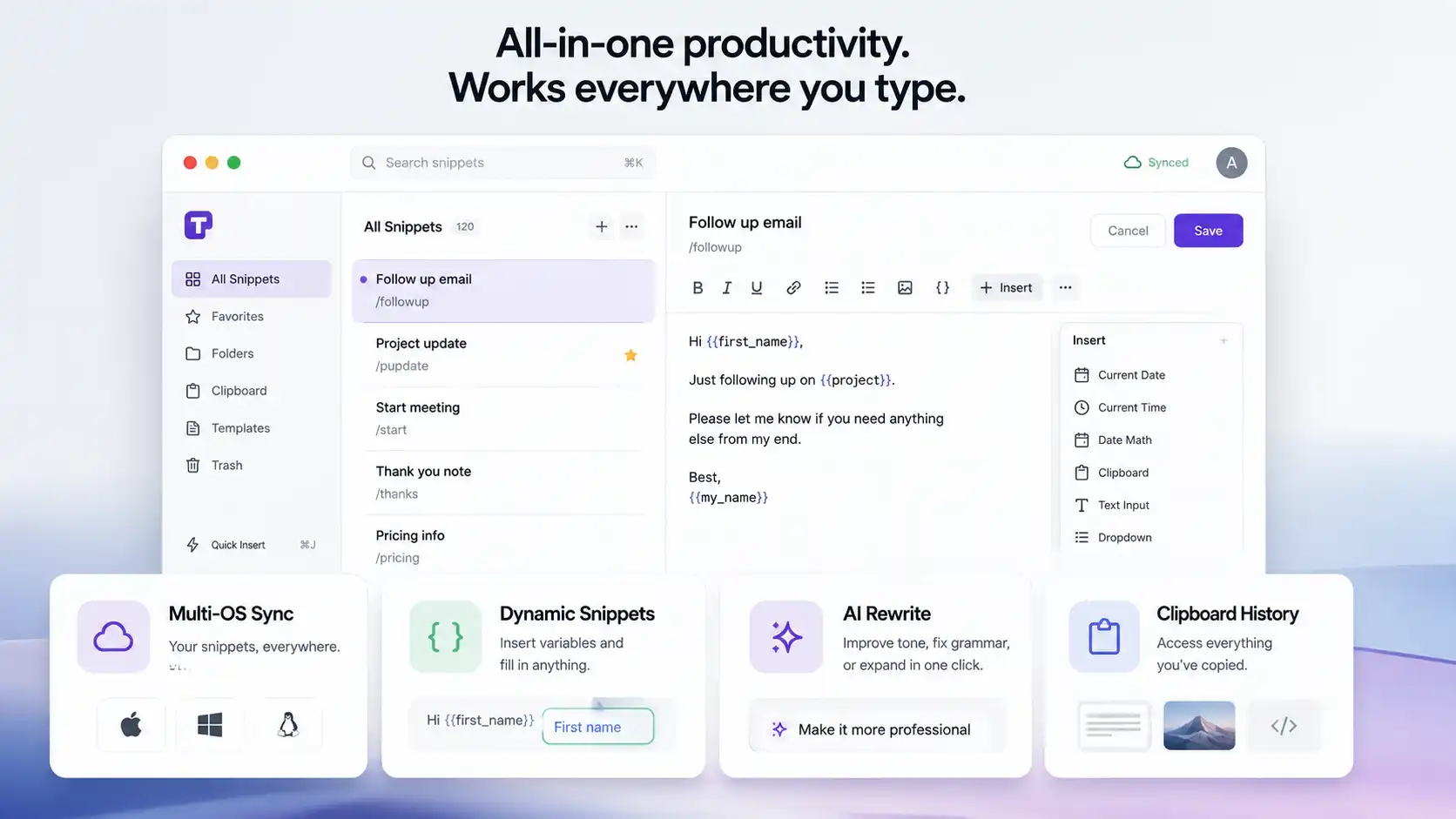 What Makes a Great Cross-Platform Text Expander in 2026