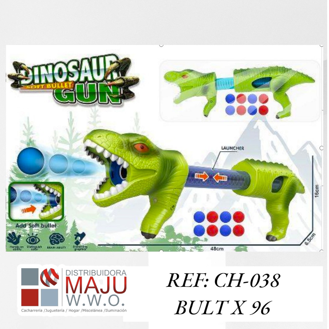 Juguete Lanzador En Forma De Dinosaurio Mec