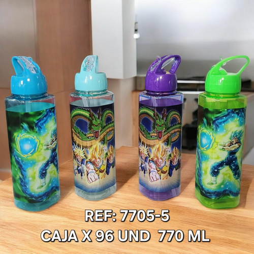 Botilo 770 Ml Cuadrado Personajes