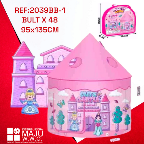 Carpa Infantil De Princesas 95 X 135 Cm