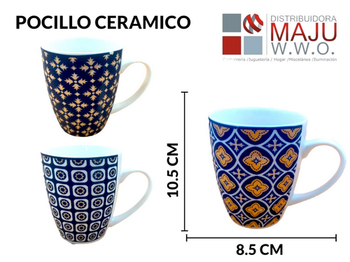 Pocillo Tradicional Ceramico De 8.5X10.5Cm 40