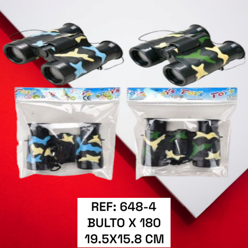 Binoculares Con Estampado Militar