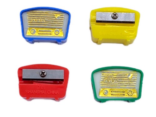 Sacapuntas Forma De Radio Caja X 24 Pcs