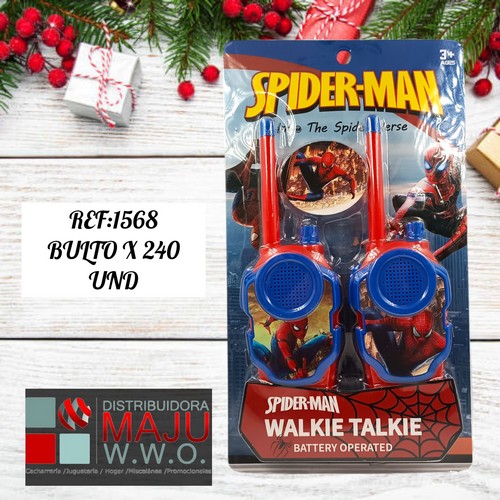 Walkie Talkie Comunicador Hombre Araña (Requi