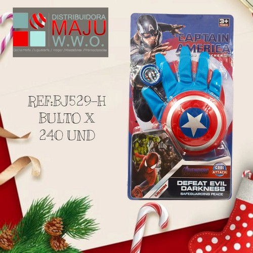 Guante Lanzador Super Heroe En Blister Ame