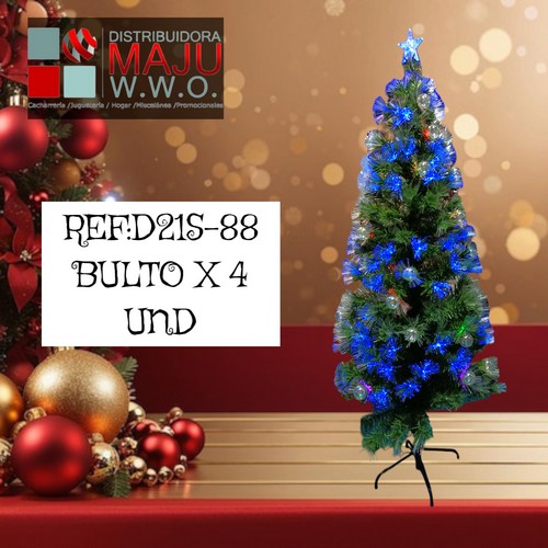 Arbol Navidad 180Cm Fibra Verde Con Bolas