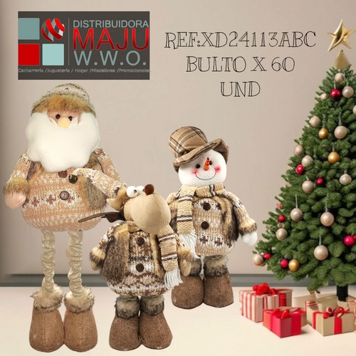 Muñeco De Navidad Patas Largas Varios D