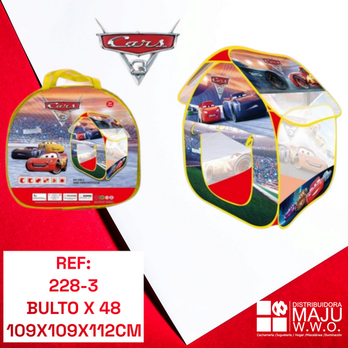 Carpa Infantil De Cars 109*109*112Cm