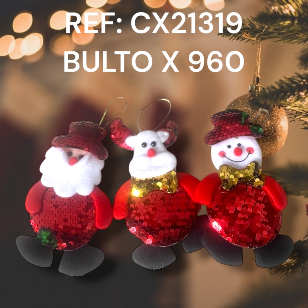 Decoracion Navideña Santa, Snowman, Reno Y