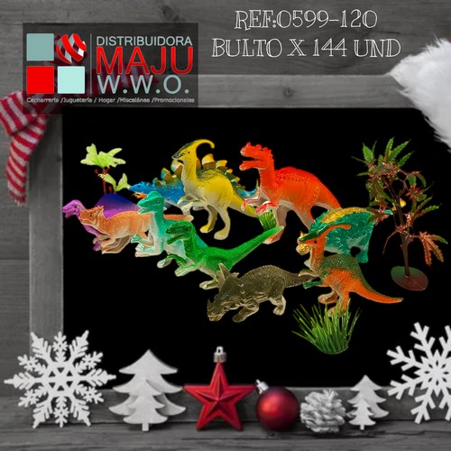 Dinosaurios Con Fauna En Bolsa