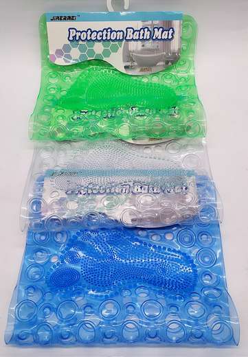 Tapete Para Baño Translucido Figura Huellas