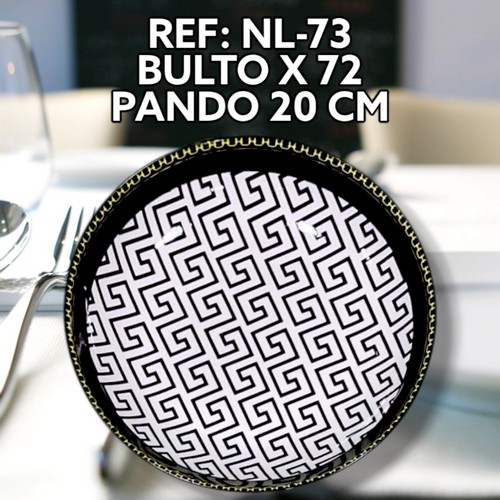 Plato Ceramica Pando Diseño Laberinto 20Cm