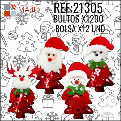 Muñeco Navideño Para Colgar Arbol Con Lent