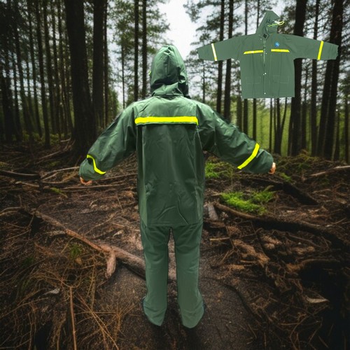 Capa Para La Lluvia Verde Oliva Reflectiv
