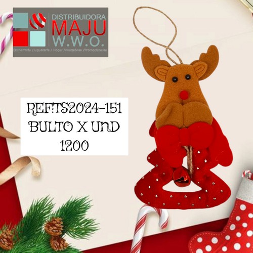 Muñecos Pequeños Navideños En Bolsa Par