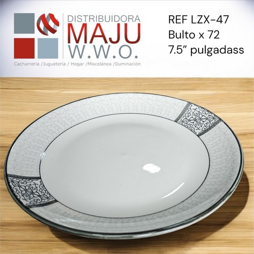 Plato Circular Diseños Y Figuras 7.5"Pulgad