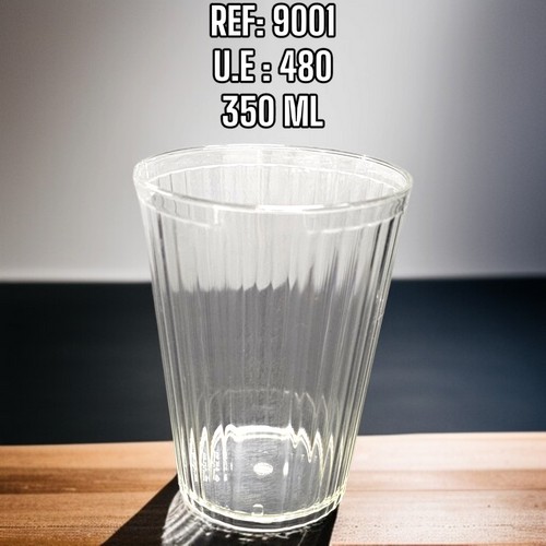 Vaso Acrilico X4 Transparente De 350Ml