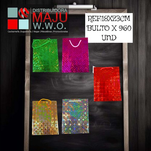 Bolsa De Regalo Holografica Mediana Varios