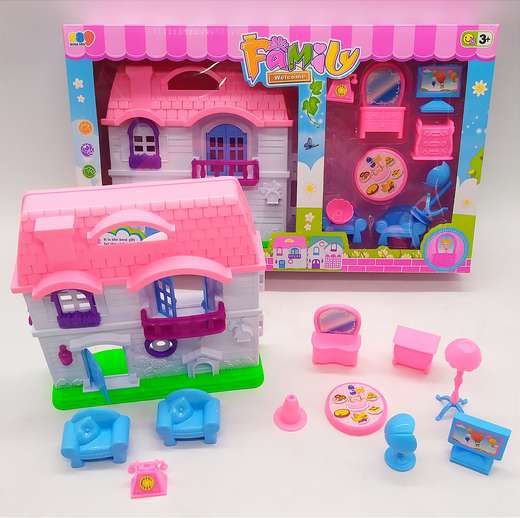 589-23 Set De Casa Con Muebles X9 Pcs 38X22X6.5Cm