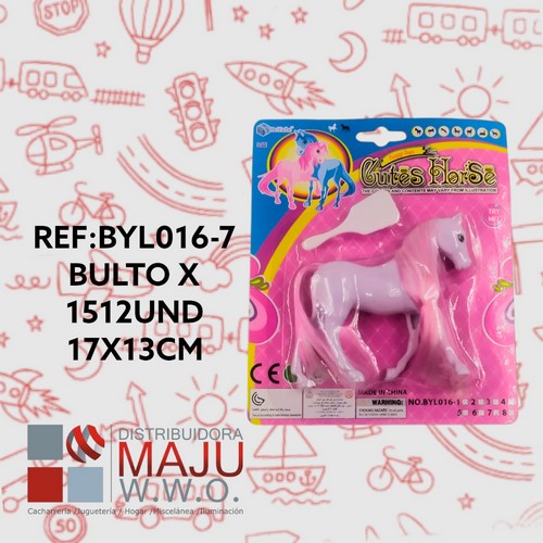 Byl016-7 Pony Con Cepillo En Blister17 X13Cm {Do86