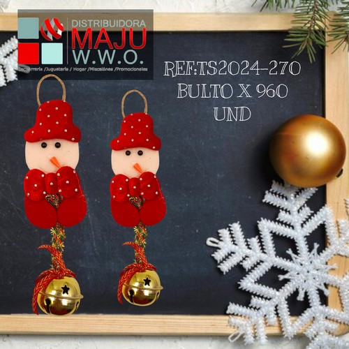 Personajes Navideños Con Cascabel Para