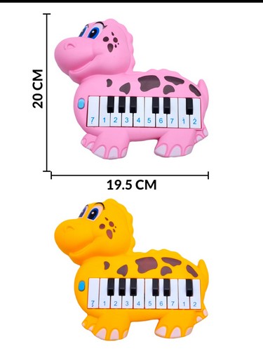 168-4G Piano Infantil En Forma De Dinosaurio Con M