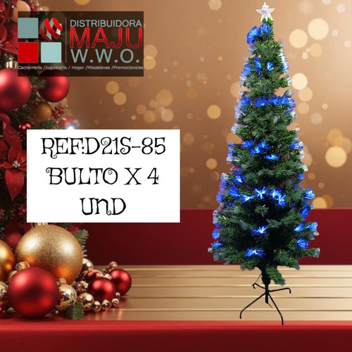 Arbol Navidad 210Cm Fibra Verde Con Estrel