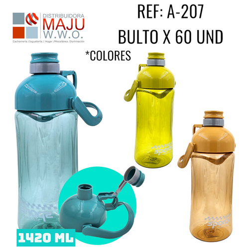 A-207 Botilo Grande Con Agarradera Ergonomica Colo