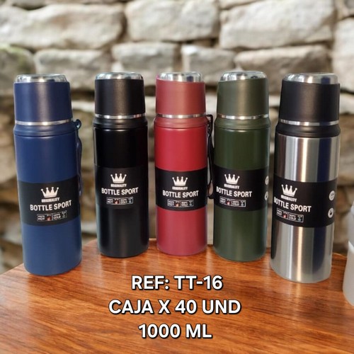 Termo 1000Ml Con Vaso Clasico
